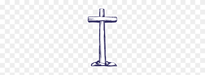 132x250 Cruz Cristiana De Madera Dibujo De La Etiqueta Engomada - Cruz De Madera Png