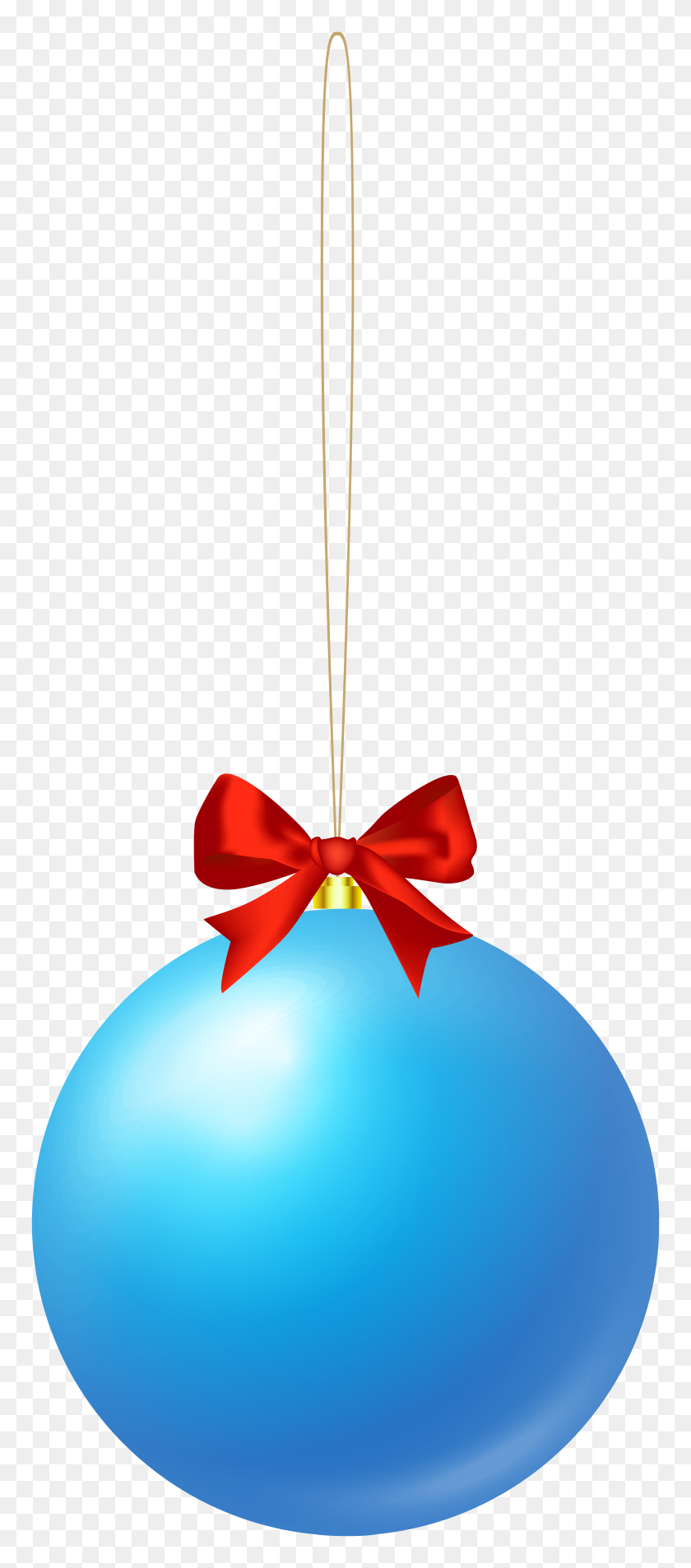 3379x8000 Bola De Navidad Azul Png Clipart - Corazon De Navidad Clipart