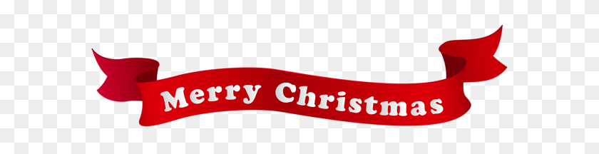 600x156 Christmas Banner - Watercolor Banner PNG