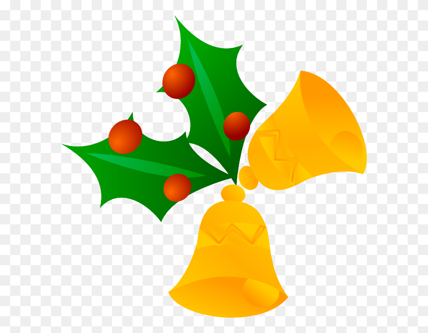 600x593 Christmas Bells - Christmas Pictures Clipart