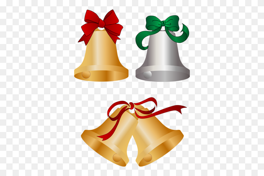 368x500 Christmas Bells Clip Art - Christmas Bell Clipart