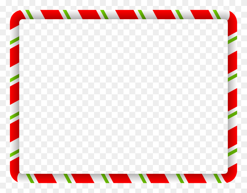 8000x6111 Рождество Бордюр Зеленый Красный Png Клипарт Галерея - Зеленая Бордюр В Png