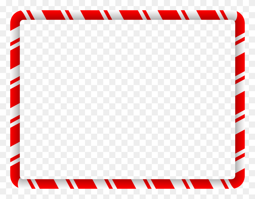 8000x6111 Christmas Border Png Clipart - Red Line PNG