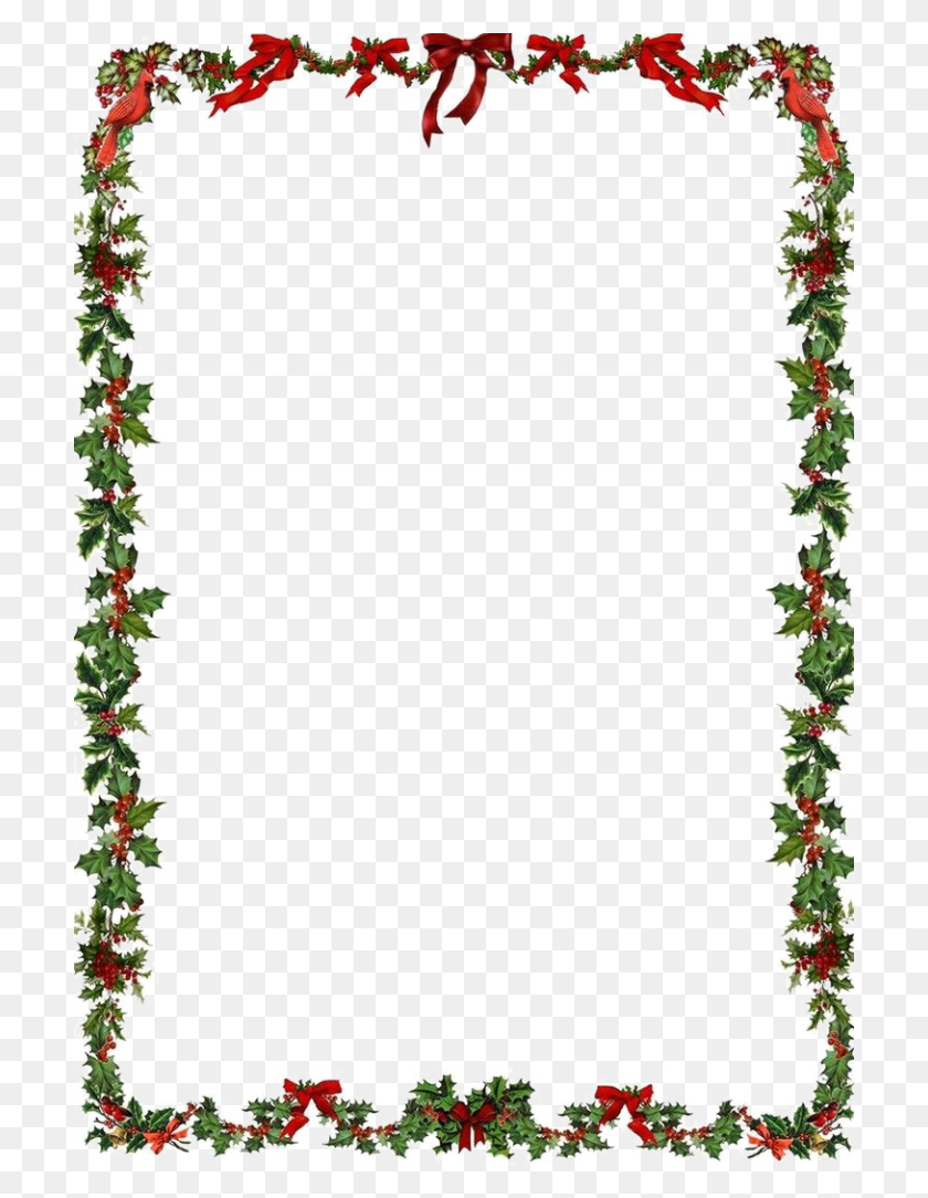 706x1024 Christmas Border Png High Quality Image Vector, Clipart - Picture Border PNG