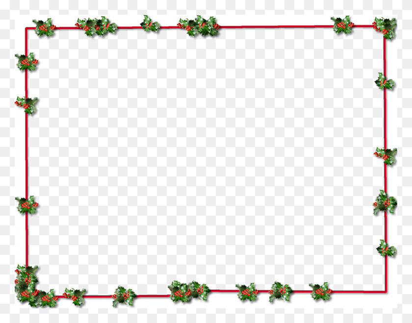 1024x787 Christmas Border Png Transparent Picture - Christmas Frame PNG