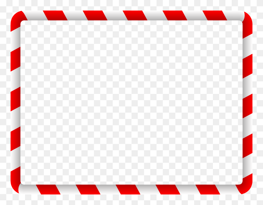 8000x6111 Christmas Border Red Png Clipart - Red Rectangle PNG