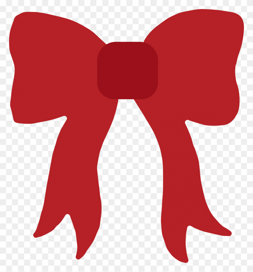1187x1280 Christmas Bow - Red Christmas Bow Clipart