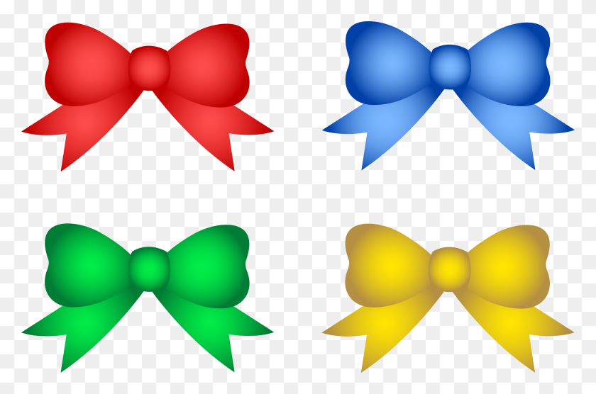 3500x2229 Christmas Bow Clip Art - Ribbon Clipart