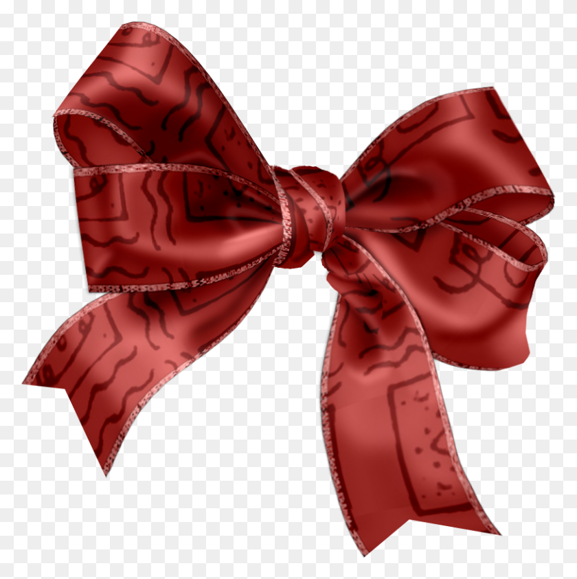 812x816 Christmas Bow Clip Art Clip Art - Red Bow Tie Clipart