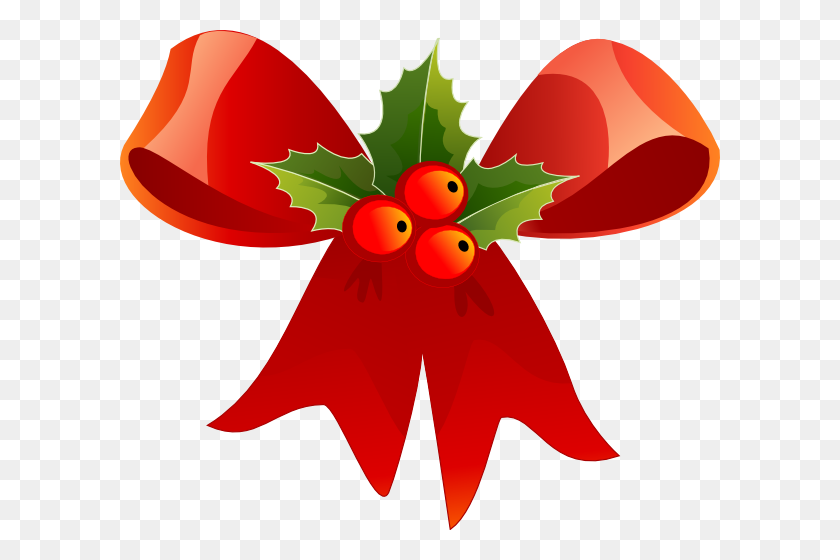 600x500 Christmas Bows Clip Art Happy Holidays! - Take A Bow Clipart