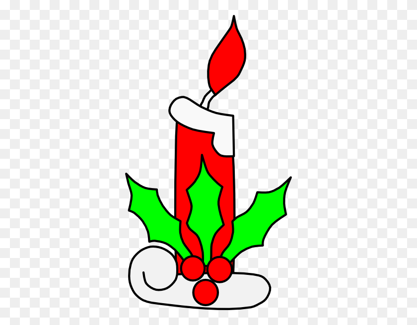 336x595 Christmas Candle Light Clip Art - Christmas Candle Clipart