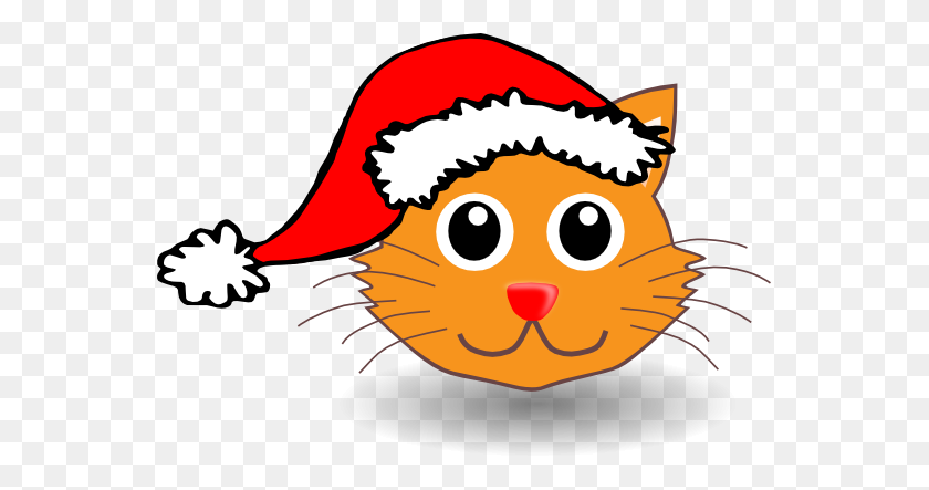555x383 Christmas Cat Clipart Look At Christmas Cat Clip Art Images - Cat Sitting Clipart