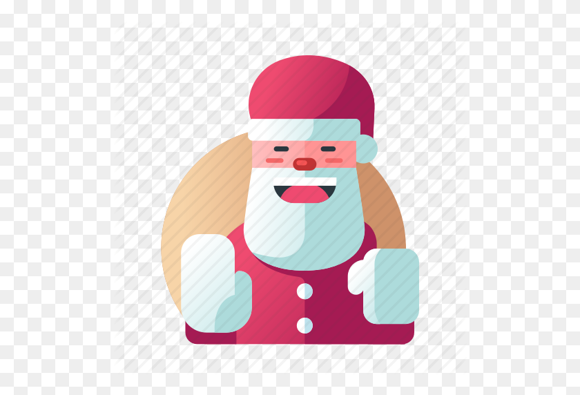 512x512 Christmas, Christmas Father, Claus, Decoration, Santa, Santa Claus - Santa Beard PNG