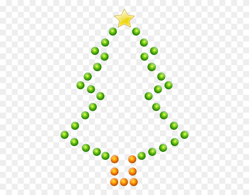 432x598 Christmas Circle Cliparts - Christmas Lights Border PNG