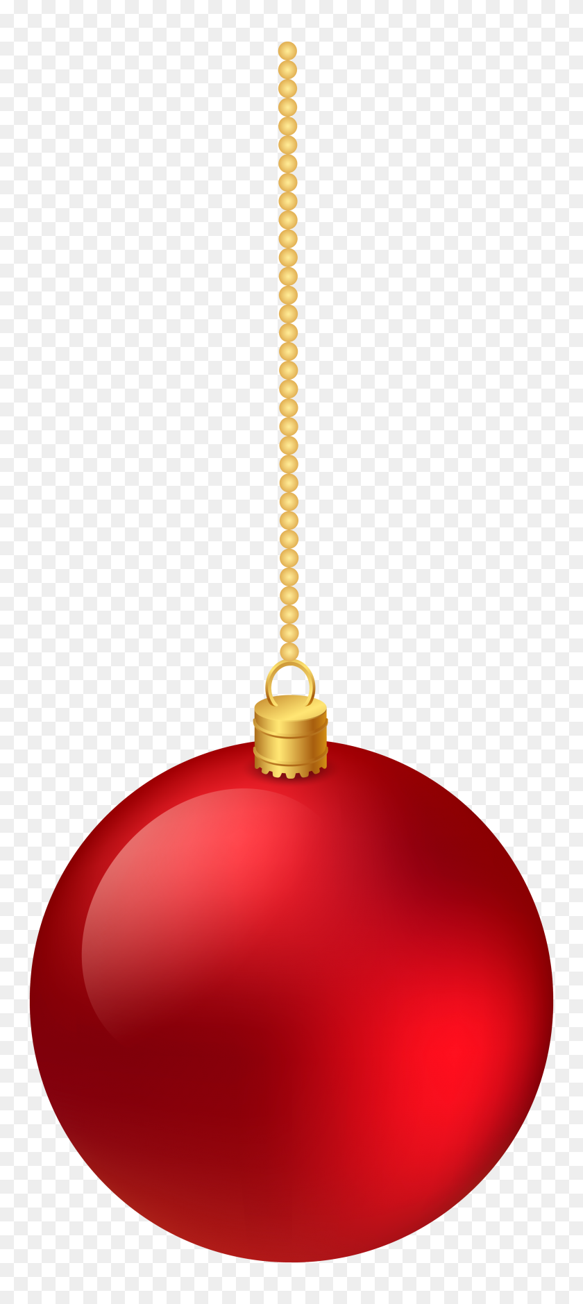 2609x6085 Рождественский Классический Красный Подвесной Шар Png Клипарт Галерея - Красный Шар Png