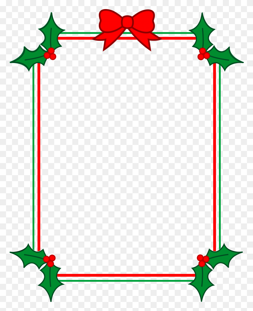 4822x6000 Christmas Clip Art Borders Free Download - Writing Lines Clipart