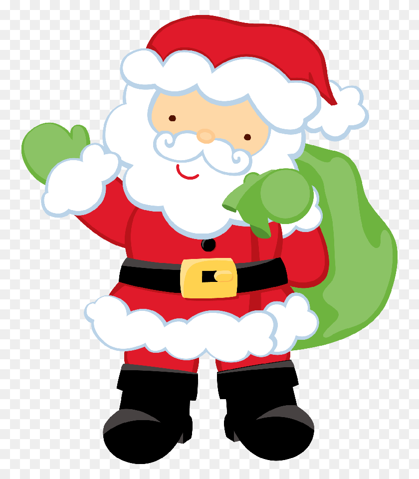 754x900 Christmas Clip Art Christmas - Santa And Mrs Claus Clipart