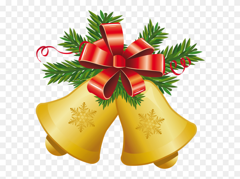 600x568 Christmas Clip Art Christmas - Silver Bells Clipart
