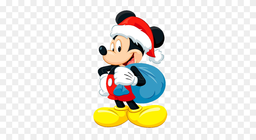 400x400 Christmas Clip Art Mickey Mouse - Mickey Clipart