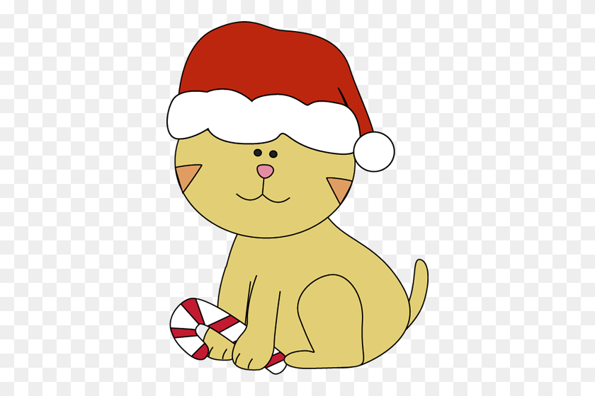 370x500 Christmas Clipart Cat Collection - Lumiere Clipart