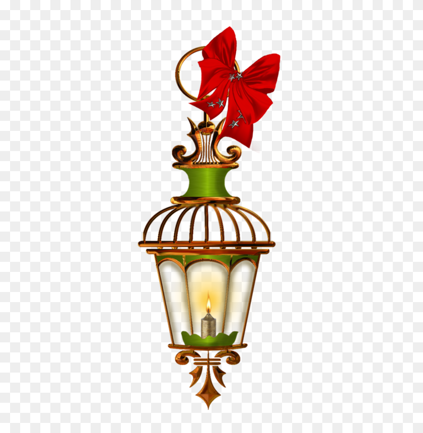 354x800 Christmas Clipart Lantern - Holly Clipart PNG