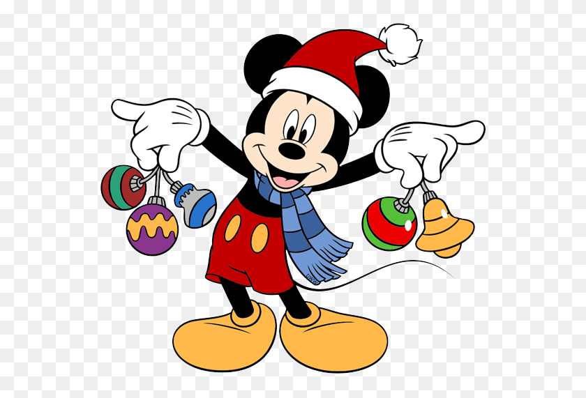 563x511 Navidad Clipart Mickey Mouse - Navidad Pijamas Clipart
