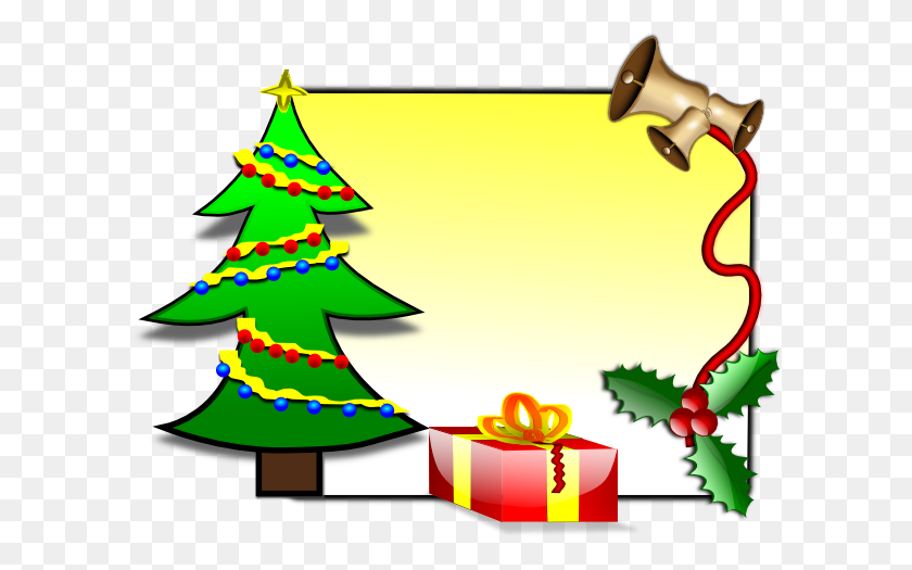 600x465 Christmas Clipart Png Images - Christmas Tree Clip Art Transparent Background