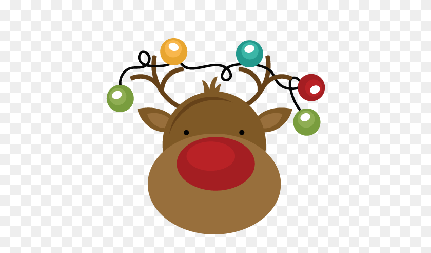 432x432 Christmas Cliparts Rudolph - Rudolph Nose PNG