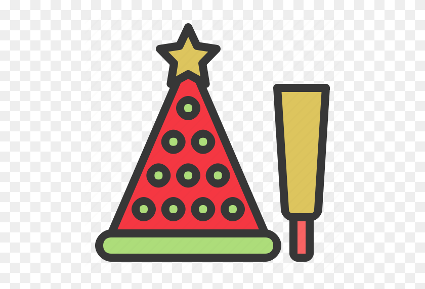 512x512 Navidad, Confeti, Adorno, Sombrero De Fiesta, Icono De Navidad - Confeti Png Transparente