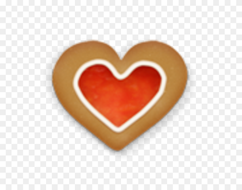 600x600 Рождественское Печенье Сердце Значок Бесплатные Изображения - Реалистичное Сердце Клипарт