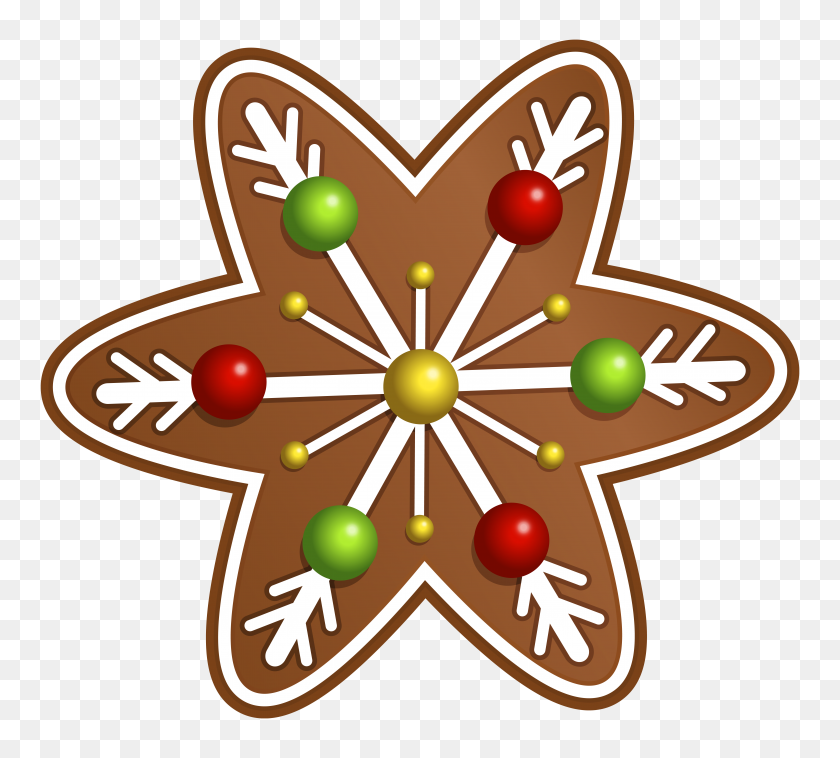 6169x5523 Christmas Cookie Star Png Clipart - Cookie Clipart