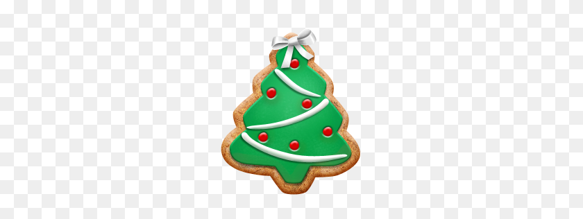 256x256 Christmas Cookie Tree Icon Christmas Cookie Iconset Petalart - Christmas Cookies PNG