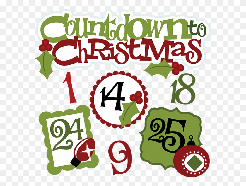 600x575 Christmas Countdown Clipart Nice Clip Art - Countdown Clipart