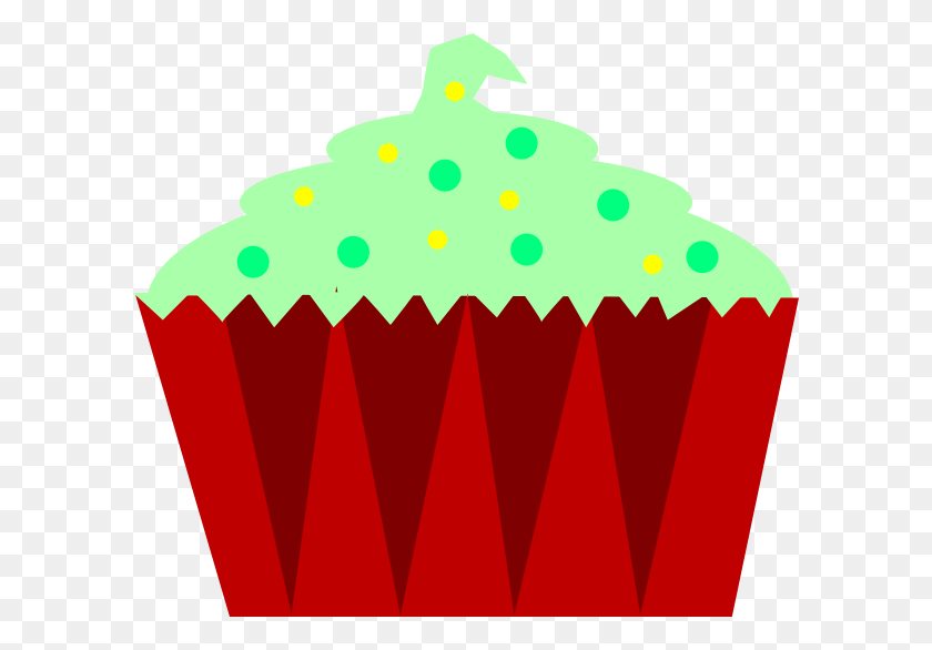 600x526 Christmas Cupcake Clip Library Stock Huge Freebie! Download - Christmas Village Clipart