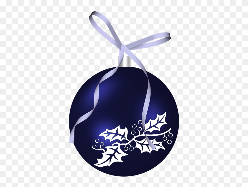406x573 Christmas Dark Blue Ornament Clipart Clip Art - Blue Christmas Clipart