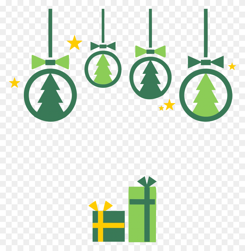 2166x2224 Christmas Decorations Icons Png - Christmas Decorations PNG