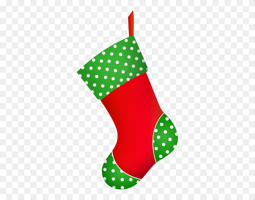 343x600 Christmas Decorative Stocking Png - Stocking PNG