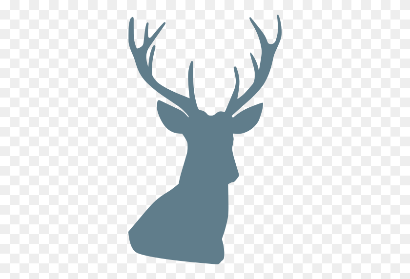 314x512 Christmas Deer Png - Doe Head Clipart