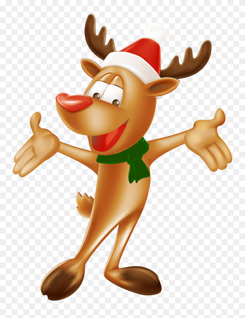 4832x6382 Christmas Deer Png Clip Art - Noel Clipart