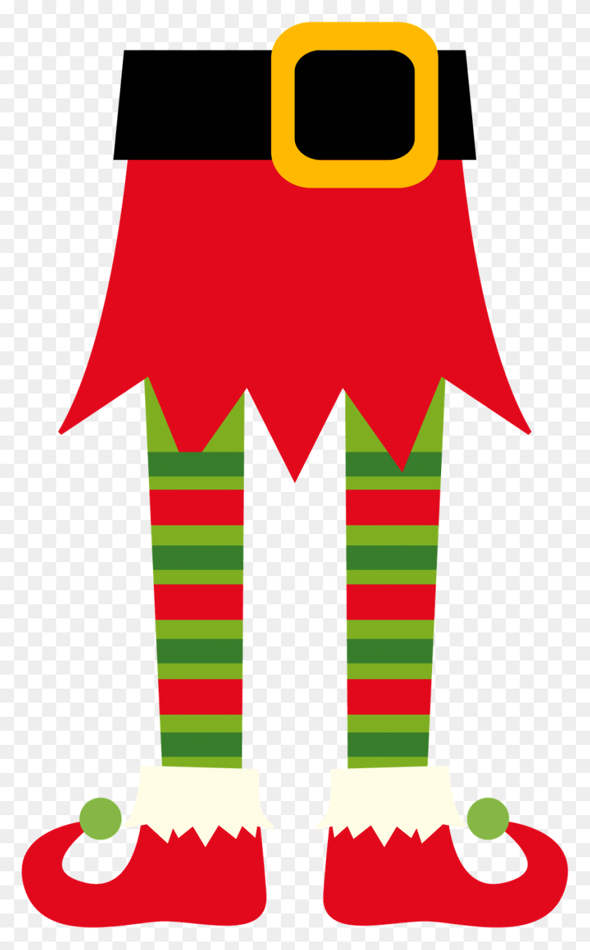 900x1491 Christmas Elf Clip Art Clip Art - Santa Stuck In Chimney Clipart