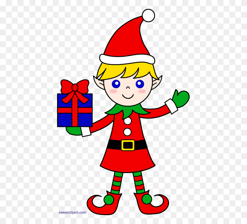 451x700 Christmas Elf Clipart - Elf Clipart