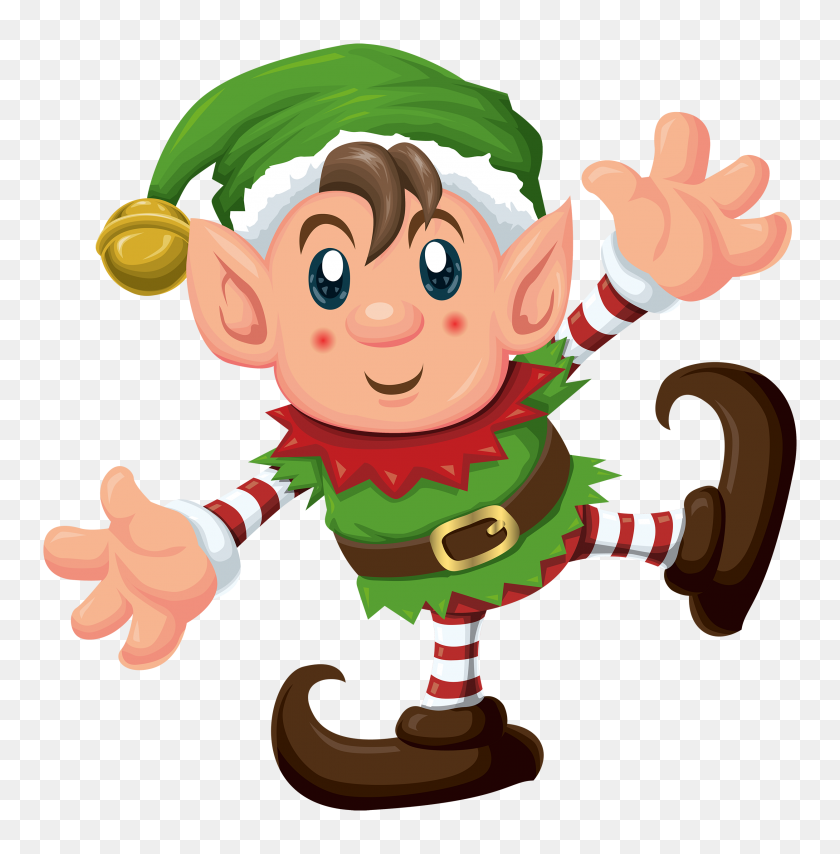 2500x2546 Christmas Elf Clipart Png - Christmas Truck Clipart