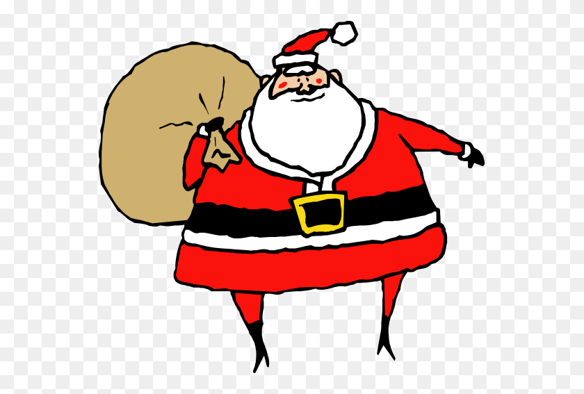 555x507 Christmas Eve Clipart - Santa Stuck In Chimney Clipart