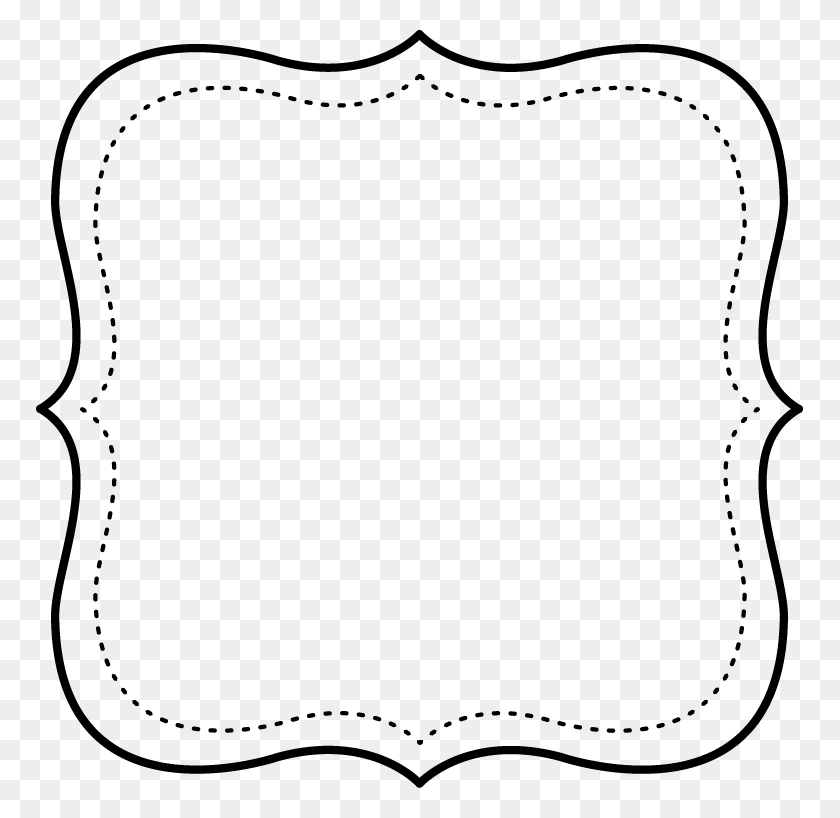 767x758 Christmas Frame, Printables And Free - White Lace Border PNG