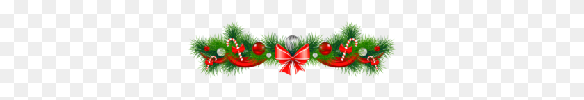 300x84 Christmas Garland Border Clip Art Free Happy Holidays! - Christmas Garland Clipart