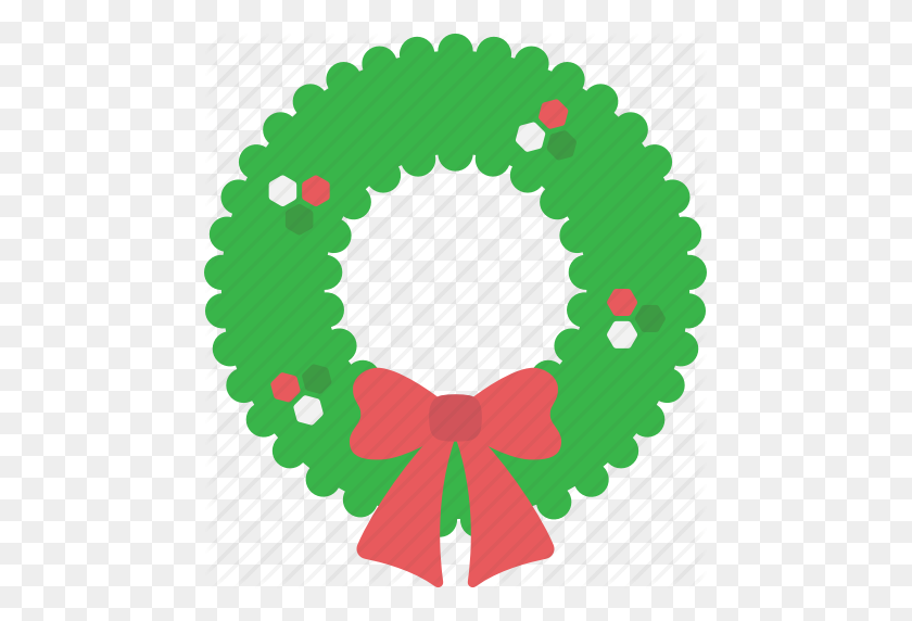 463x512 Christmas, Garland, Greeting, Wreath, Xmas Icon - Christmas Wreath PNG