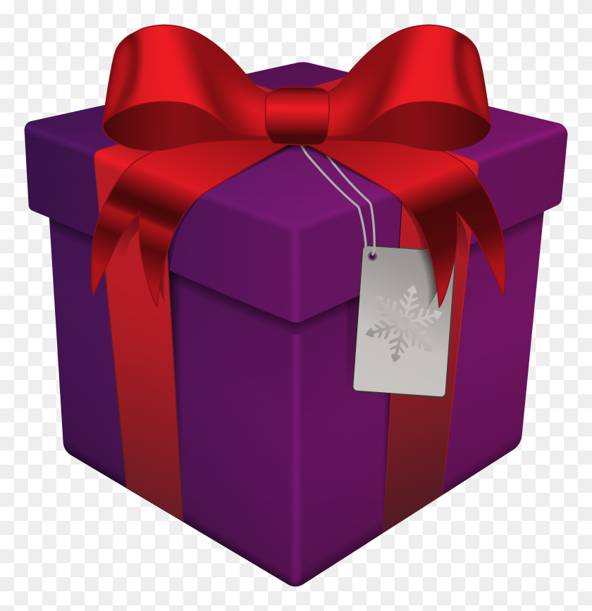 4826x5000 Рождественский Подарок Коробка Фиолетовый Прозрачный Png Галерея Клип - Рождественский Подарок Клипарт