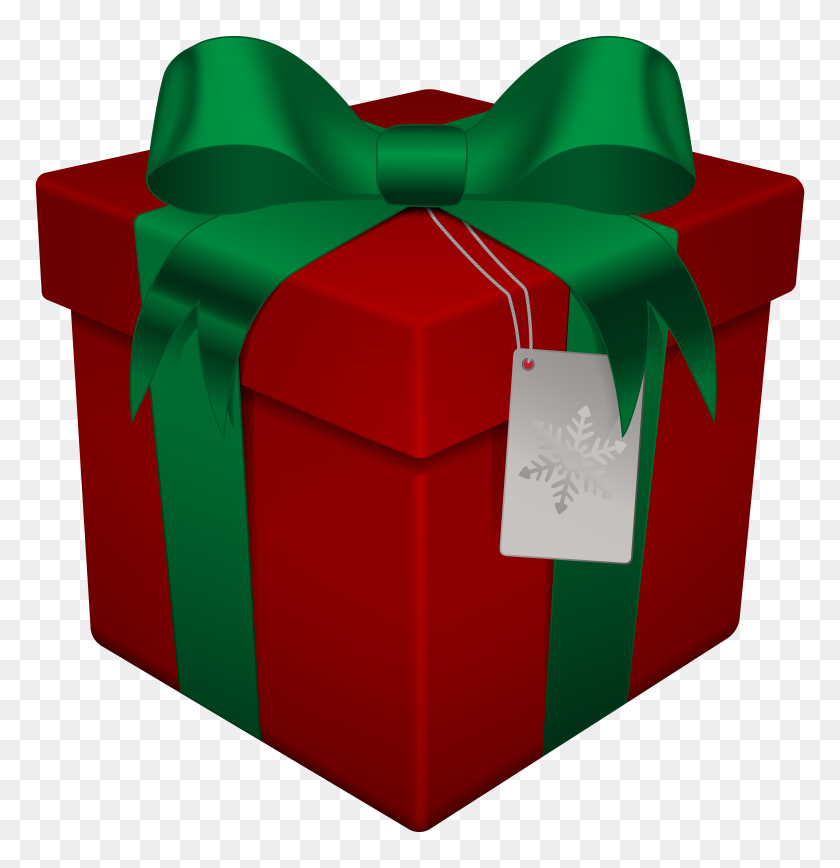 4826x5000 Рождественский Подарок Коробка Красный Прозрачный Png Галерея Клипов - Подарочный Клипарт Png