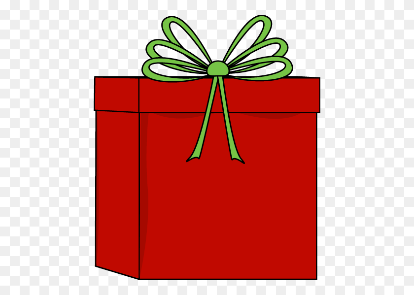 460x539 Christmas Gift Clip Art - Gift Box Clipart