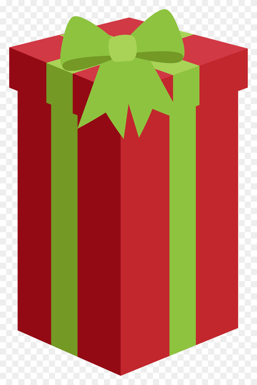 780x1200 Рождественский Подарок Картинки Картинки - Праздничный Подарок Клипарт